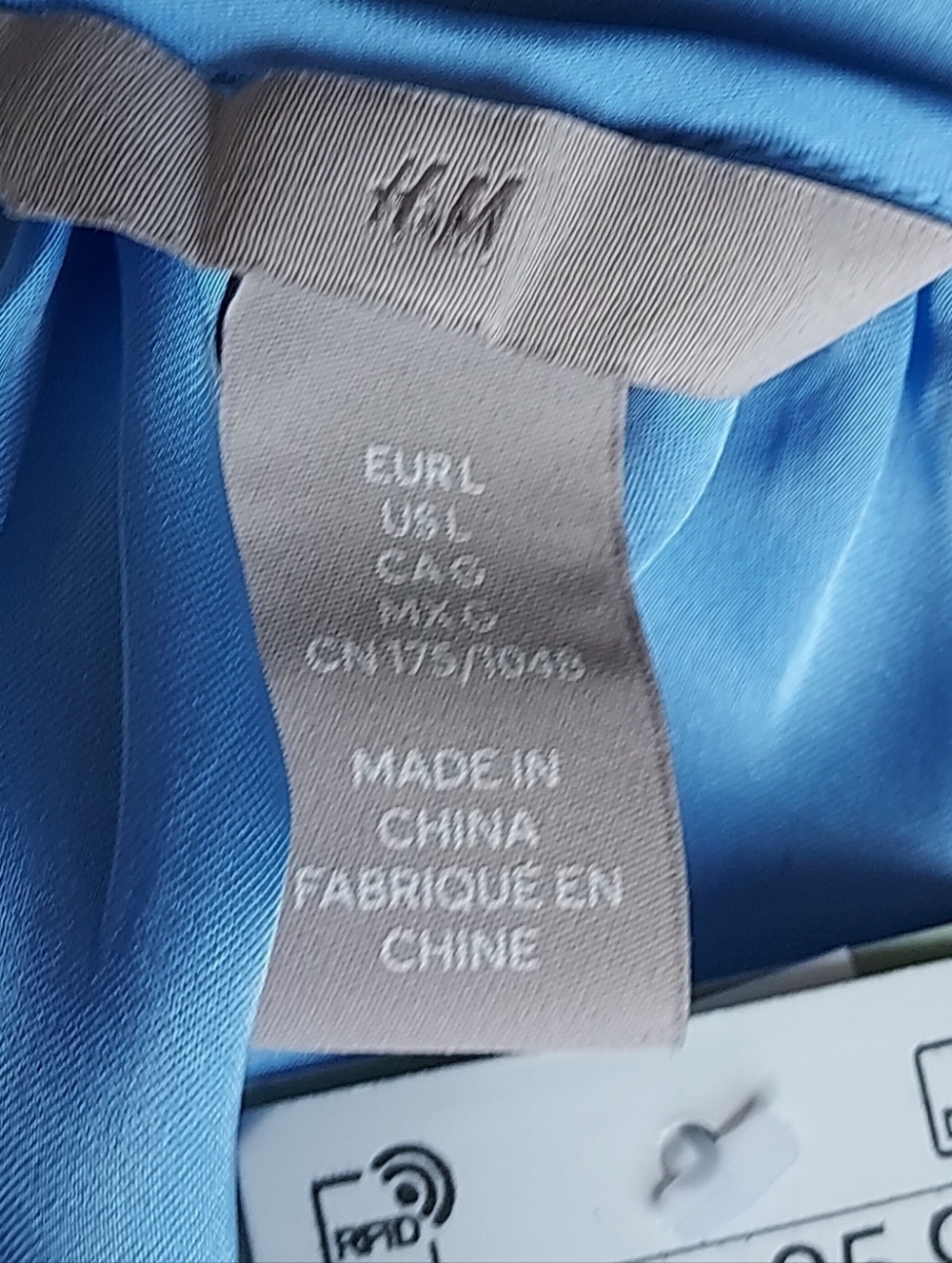 H&M Periwinkle Popover Blouse Top Size Large NEW NWT - Picture 9 of 13